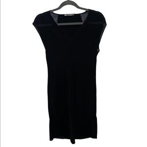 T Alexander Wang Black Silk Shift Dress